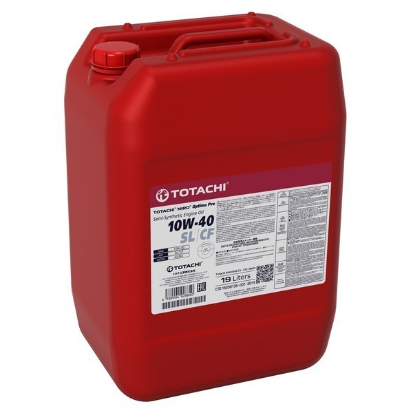 Масло моторное TOTACHI NIRO OPTIMA PRO 10W-40 (19л) 1C420