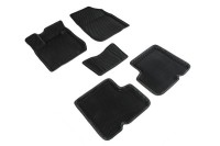 Коврики 3D EVA "РОМБ" Lada Largus (2 ряда) 2012-н.в. / Renault Logan 2004-2014 черные (комплект) SEINTEX 95226