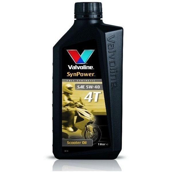 Масло для 4-тактных двигателей Valvoline Synpower Scooter 4T 5W-40 (1л) 40671230
