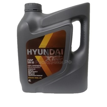 Моторное масло HYUNDAI Xteer TOP 5W-30 (4л) 1041118