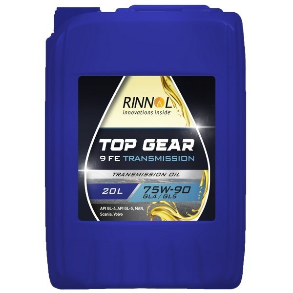 Масло трансмиссионное RINNOL TOP GEAR 9 FE 75W-90 GL4/GL5 (20л) 100858