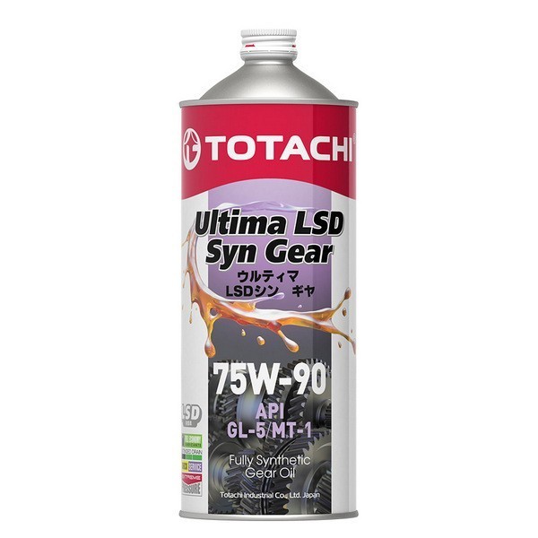 Масло трансмиссионное TOTACHI Ultima LSD Syn-Gear GL-5 75W-90 (1л) G3301