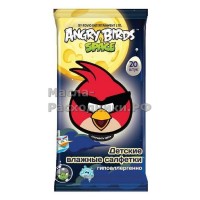 Angry Birds №20 влажные салфетки детские (мальчик) 20шт 48737