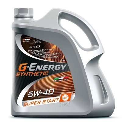 Масло моторное G-Energy Synthetic Super Start 5W-40 (4л) 253140239