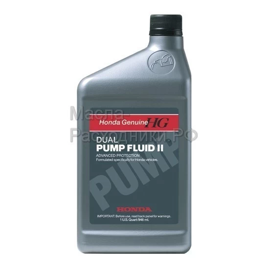 08200-9007 Honda Dual Pump Fluid II (DPSF II), жидкость для заднего моста автомобилей 4WD (0,946л)