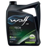 WOLF ECOTECH 0W-20 D1 FE Масло моторное (5л) 8331848