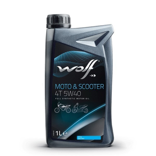 WOLF MOTO & SCOOTER 4T 5W-40 Масло моторное (1л) 1043807