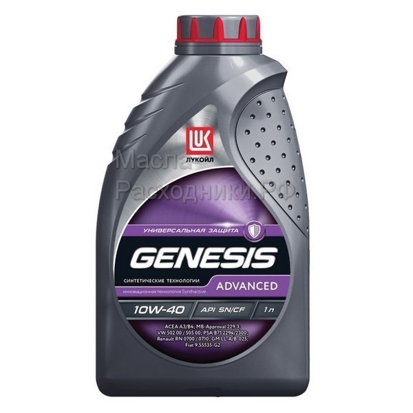 Масло моторное Лукойл GENESIS ADVANCED 10W-40 (1л) 1632649