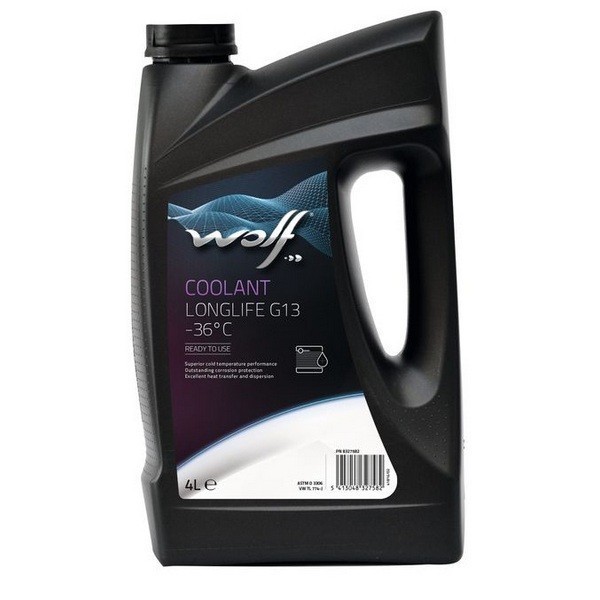 WOLF COOLANT LONGLIFE G13 -36C Антифриз фиолетовый готовый (4л) 8327582