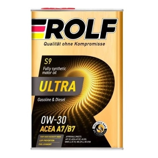 Масло моторное 0W-30 ROLF ULTRA A7/B7 SP (1л) 322945