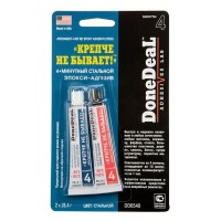 DD6540 Done Deal 4-минутный стальной эпокси-адгезив «Крепче не бывает» (Стальной) (2 х 28,4 гр)