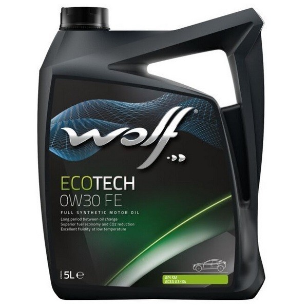 WOLF ECOTECH 0W-30 FE SN/CF A3/B4 Масло моторное (5л) 8309403