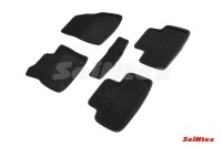 Ворсовые 3D коврики Volvo XC-40 2019-н.в. черные (комплект) SEINTEX 92642