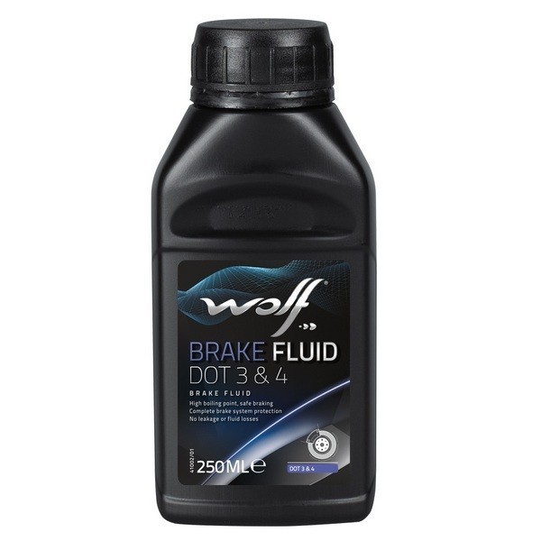 WOLF BRAKE FLUID DOT 3&4 Жидкость тормозная (0,25л) 8307607