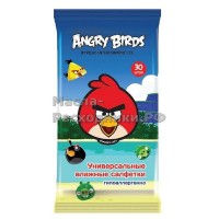 Angry Birds №30 влажные салфетки универсальные 30шт 48739