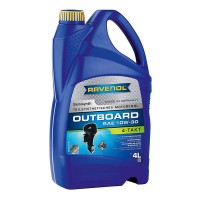 Масло для 4-T лодочных моторов RAVENOL Outboardoel 4T 10W-30 (4л) 115320300401999