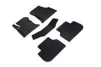 Коврики резиновые с рисунком "Сетка" Jaguar XF II 2015-н.в. (комплект) SEINTEX 93954