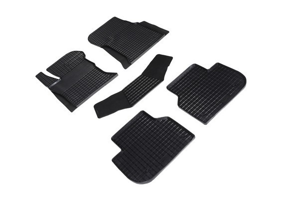 Коврики резиновые с рисунком "Сетка" Jaguar XF II 2015-н.в. (комплект) SEINTEX 93954