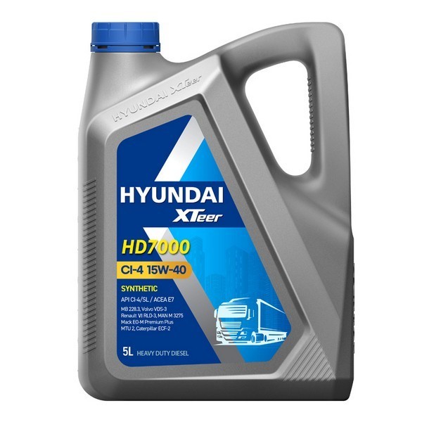 HYUNDAI Xteer  HD 7000 CI-4 15W-40 Масло моторное (5л) 1051238