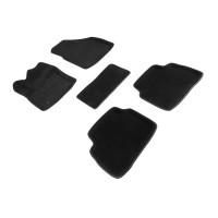 Коврики ворсовые 3D Geely Tugella 2020-н.в. черные (комплект) 96533 SEINTEX