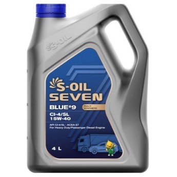 Масло моторное S-oil SEVEN BLUE9 CI-4 15W-40 (4л) E107845 DRAGON