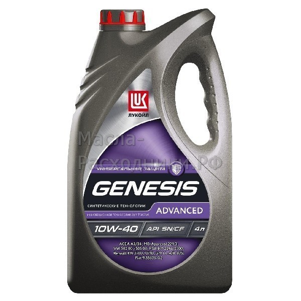 Масло моторное Лукойл GENESIS ADVANCED 10W-40 (5л) 1632651