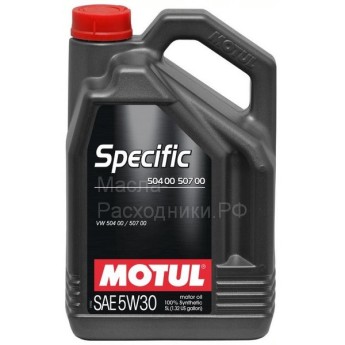 Масло моторное Motul Specific 504.00/507.00 (VW) 5W-30 (5л) 106375