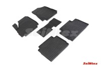 Коврики резиновые с рисунком "Сетка" ВАЗ NIVA 2121 4X4 2019-н.в. (комплект) SEINTEX 93315