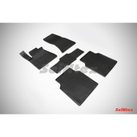 Коврики резиновые с рисунком "Сетка" AUDI A8 III (D4) Long 2010-2017 (комплект) SEINTEX 85446