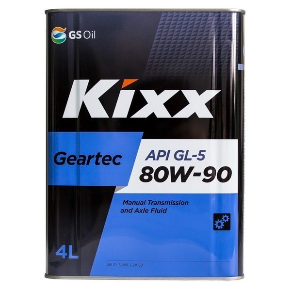 Масло трансмиссионное Kixx GEARTEC 80W-90 GL-5 (4л) L298344TE1