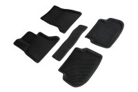 Коврики 3D EVA "РОМБ" BMW 5 Ser F-10 2010-2013 черные (комплект) 95272 SEINTEX