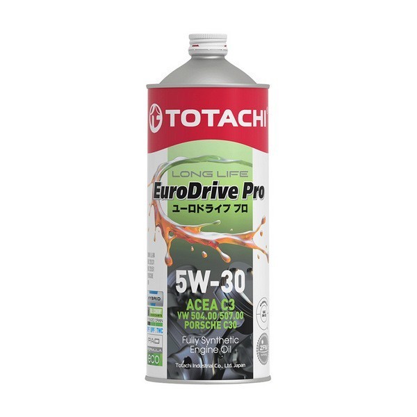 Масло моторное TOTACHI EURODRIVE PRO LL Fully Synthetic SN/C3 5W-30 (1л) E7801