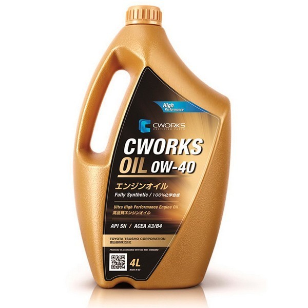 Масло моторное CWORKS 0W-40 SN A3/B4 (АКЦИЯ 4 л + 1 л) A130R6004A