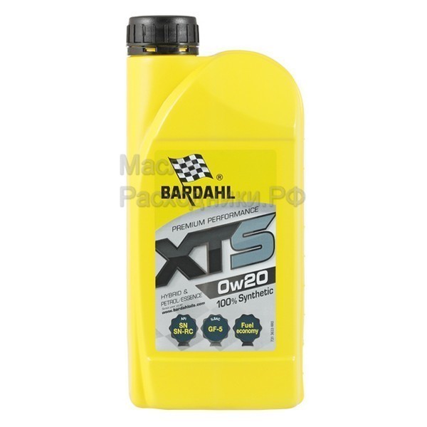 BARDAHL XTS 0W-20 SN PLUS Масло моторное (1л) 36331