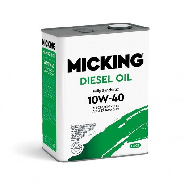 Масло моторное Micking Diesel Oil PRO1 10W-40 CJ-4/CI-4/CH-4 (4л) M1134