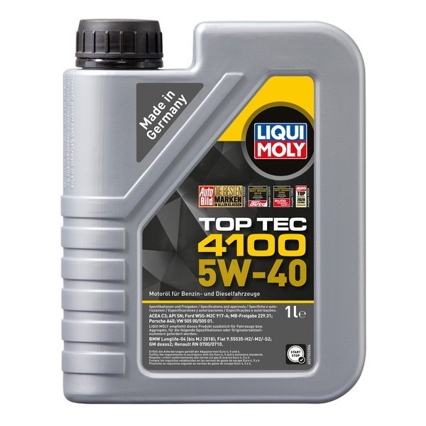 Масло моторное Liqui Moly Top Tec 4100 5W-40 HC (1л) 7500