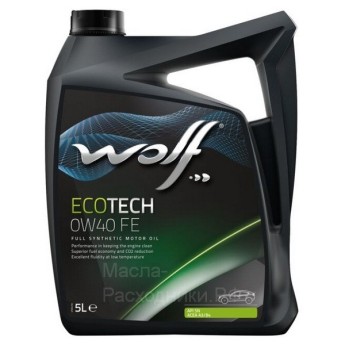 WOLF ECOTECH 0W-40 FE SN A3/B4 Масло моторное (5л) 8320903