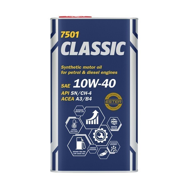 MANNOL CLASSIC 10W-40 METAL Масло моторное (4л) 1101M
