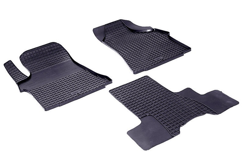 Коврики резиновые с рисунком "Сетка" HYUNDAI H1 STAREX 2007-2015 (комплект) SEINTEX 84811