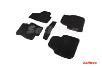 SEINTEX Ворсовые 3D коврики SKODA SuperB II 2008-2015 черные (комплект) 88365
