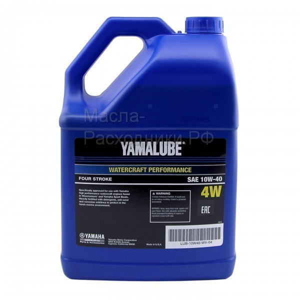 Yamalube 4W 10W-40 Watercraft Масло для 4-х тактных лодочных моторов (США) (3,78л) LUB10W40WV04