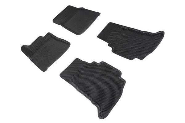 Коврики 3D EVA "РОМБ" Toyota Land Cruiser 200 2007-2012 черные (комплект) SEINTEX 95230