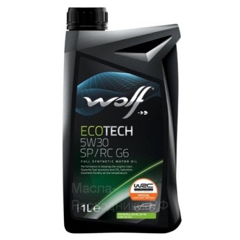 WOLF ECOTECH 5W-30 SP/RC G6 Масло моторное синтетическое (1л) 1047289