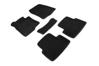Ворсовые 3D коврики HONDA ACCORD VIII 2008-2012 (Черные) комплект SEINTEX 86294