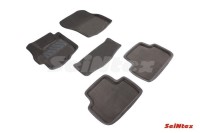 SEINTEX Ворсовые 3D коврики MITSUBISHI ASX 2010- серые (комплект) 82164