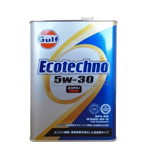 Моторное масло GULF Ecotechno GF-5 SN 5W-30 (4л) Япония / 4932492123126