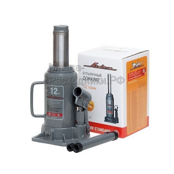 Домкрат бутылочный 12т S (MIN - 210 мм, MAX - 415 мм) AIRLINE AJB12S