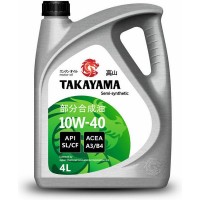 Масло моторное TAKAYAMA 10W-40, SL/CF (4л) пластик 605518