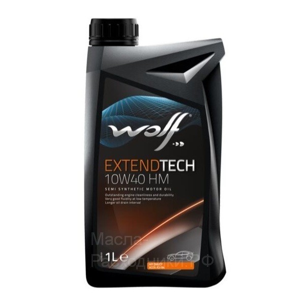 WOLF EXTENDTECH 10W-40 HM A3/B4 SM/CF Масло моторное (1л) 8302114