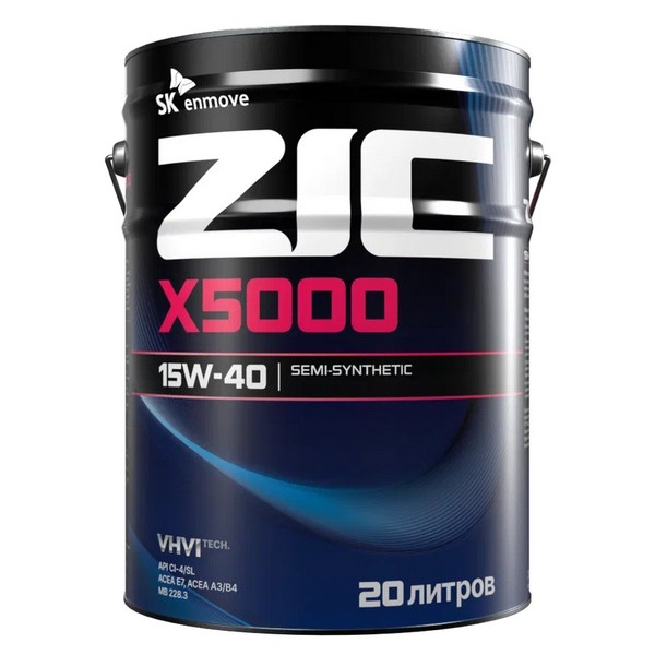 Масло моторное ZIC X5000 Diesel 15W-40 (20л) 192604